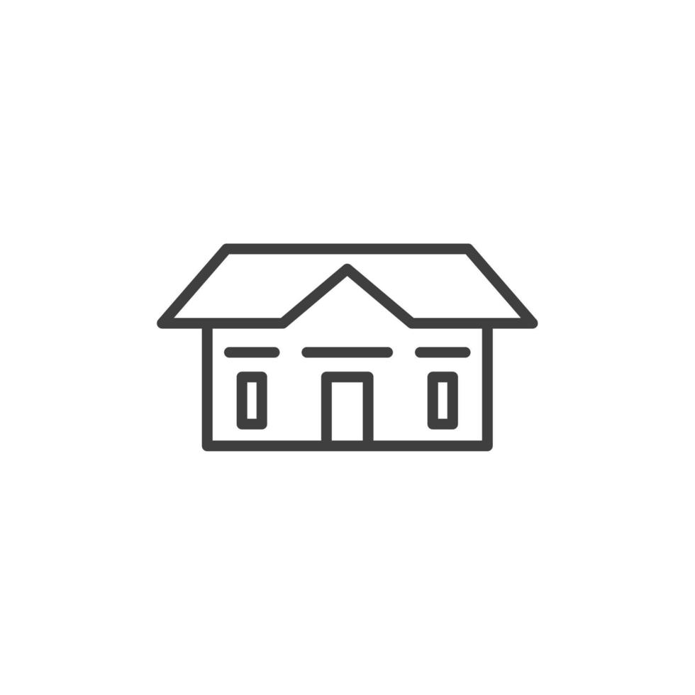 il segno vettoriale del simbolo della casa è isolato su uno sfondo bianco. colore icona home modificabile.