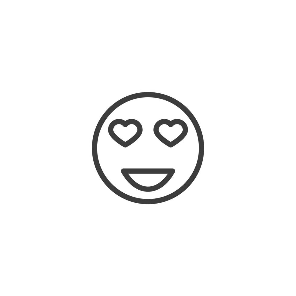 il segno vettoriale del simbolo della faccia dell'emoticon è isolato su uno sfondo bianco. colore dell'icona della faccia dell'emoticon modificabile.