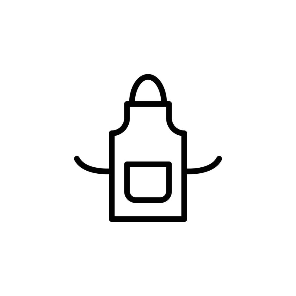 vettore di grembiule per la presentazione dell'icona del simbolo del sito Web