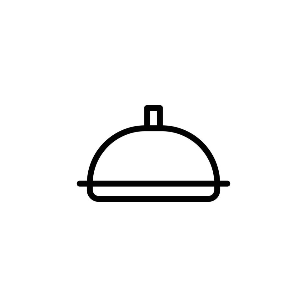 vettore del vassoio per alimenti per la presentazione dell'icona del simbolo del sito Web