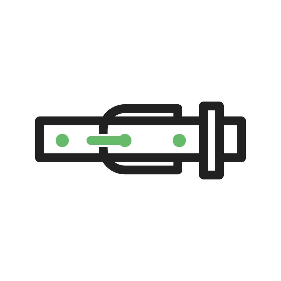 icona verde e nera della linea di cintura vettore