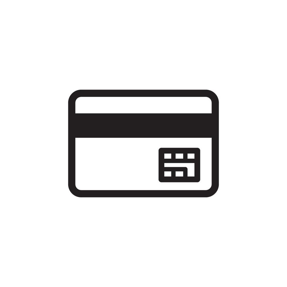 icona della carta di credito eps 10 vettore
