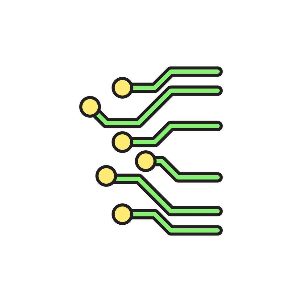 icona del circuito eps 10 vettore