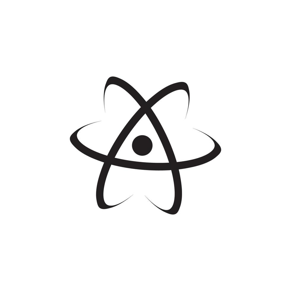 icona dell'atomo eps 10 vettore