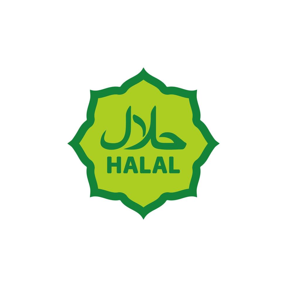 icona halal eps 10 vettore