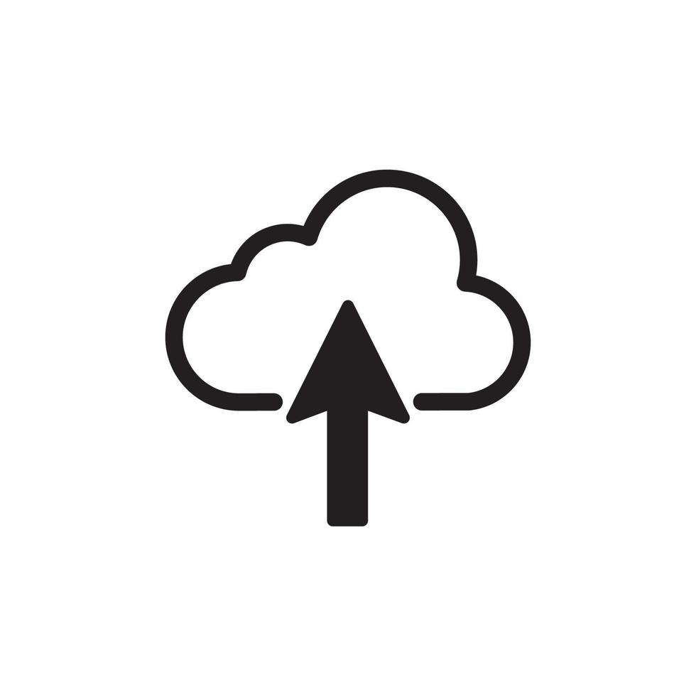 icona di download di caricamento cloud eps 10 vettore