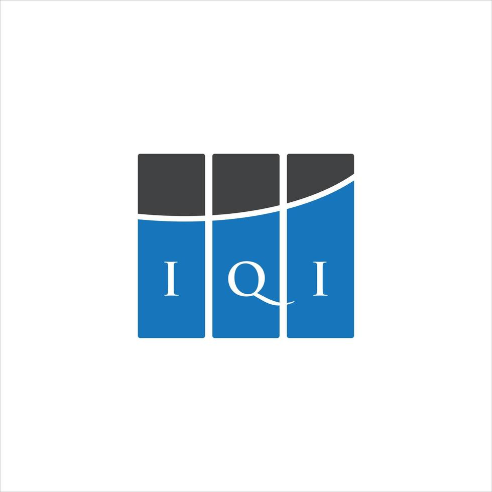 iqi lettera logo design su sfondo bianco. iqi creative iniziali lettera logo concept. disegno della lettera iqi. vettore