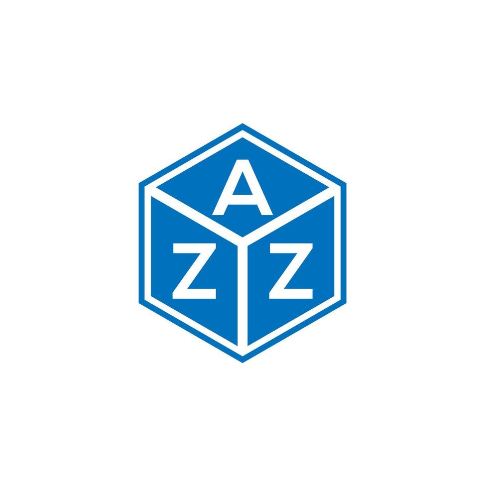 azz lettera logo design su sfondo nero. azz creative iniziali lettera logo concept. disegno della lettera azz. vettore