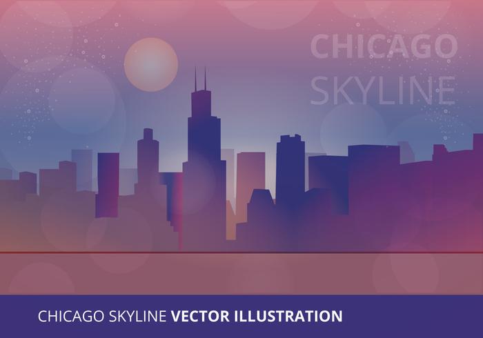 Illustrazione vettoriale di Chicago Skyline