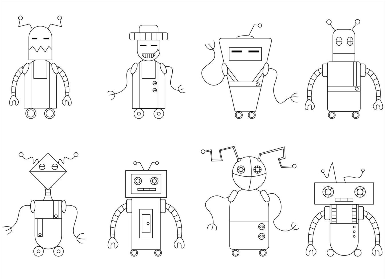 illustrazione di clipart di robot vettore