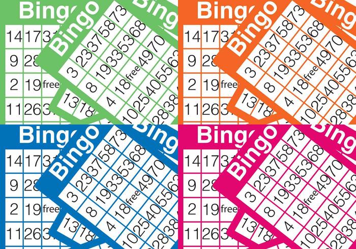 Sfondo di carta di bingo vettore