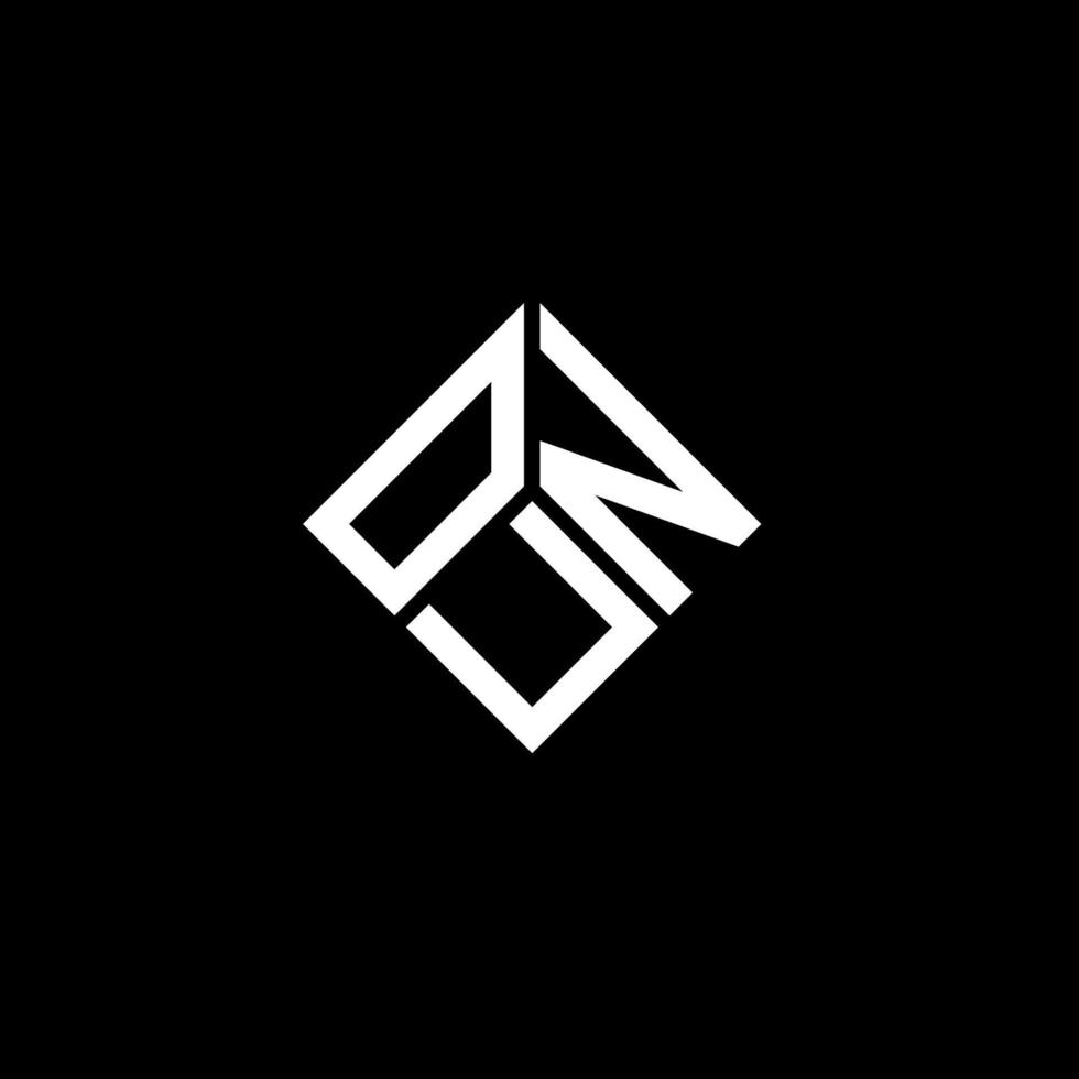 oun lettera logo design su sfondo nero. oun creative iniziali lettera logo concept. disegno di una lettera. vettore