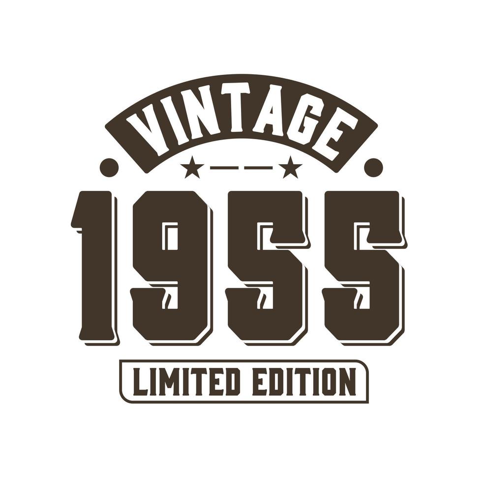 nato nel 1955 compleanno retrò vintage, edizione limitata vintage 1955 vettore