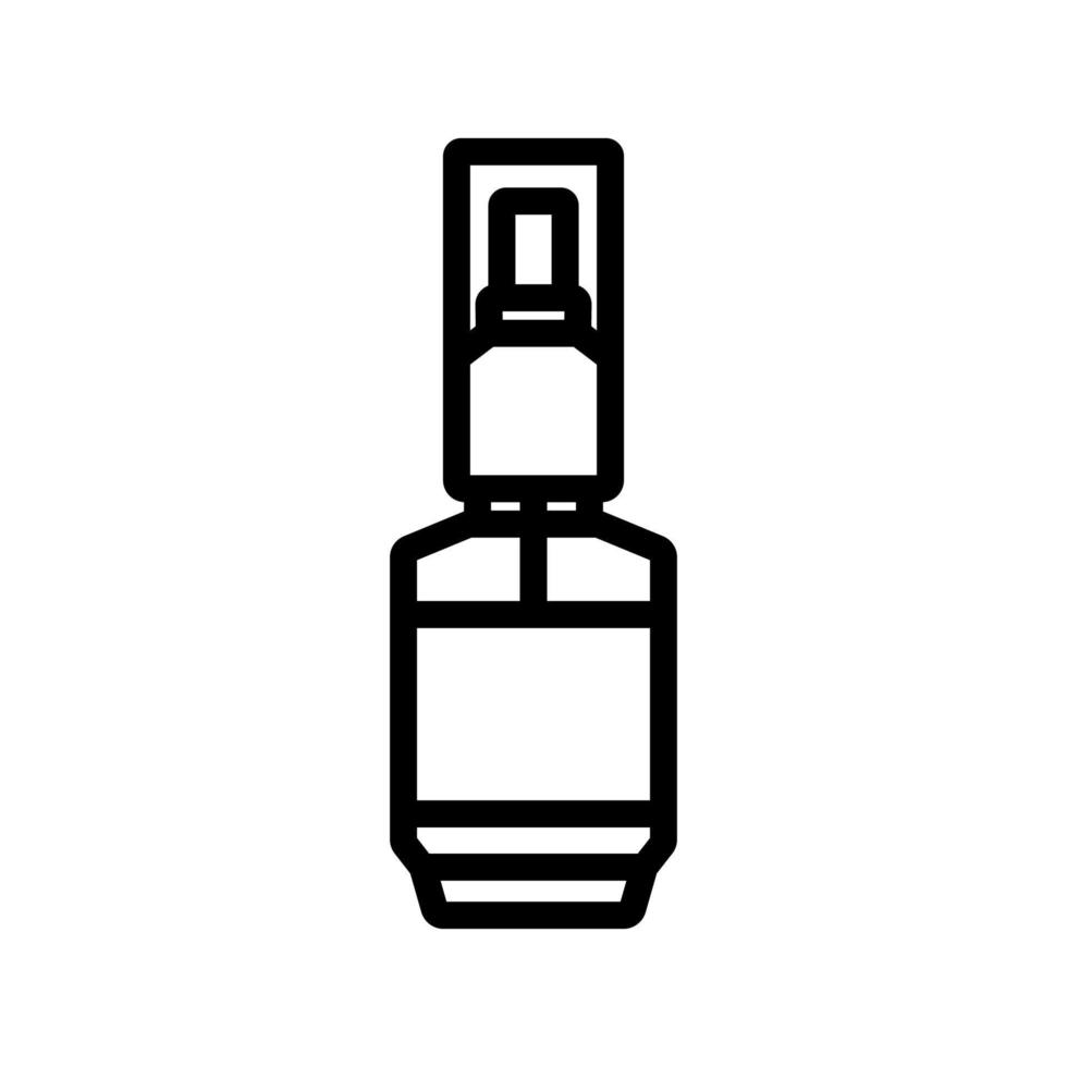 illustrazione del contorno vettoriale dell'icona del flacone spray per siero di profumo