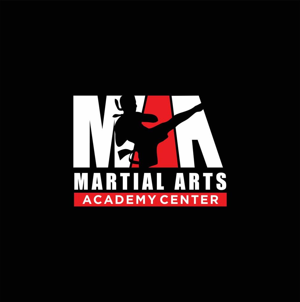 muay thai kick thailandia arte marziale sport logo design illustrazione stock vettore