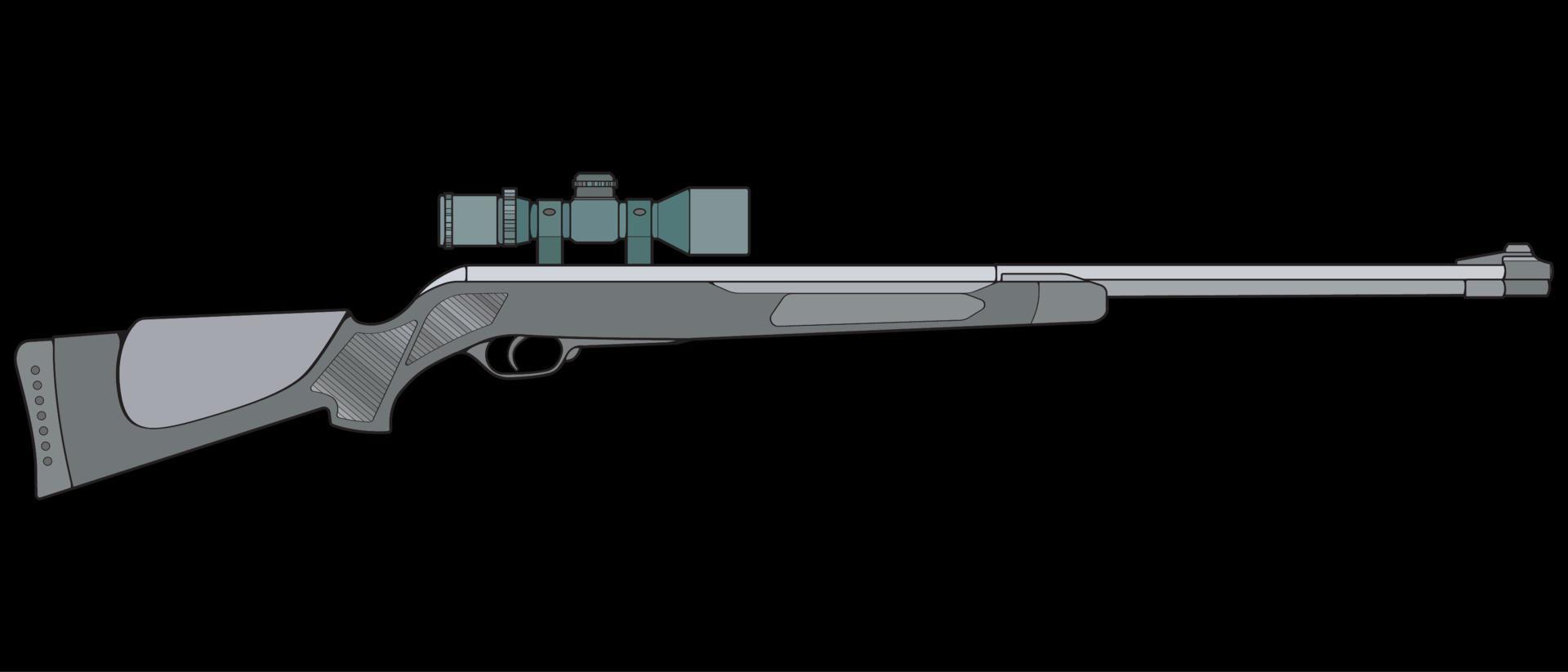 stile vettoriale di armi da fuoco, pistola da tiro, illustrazione dell'arma, linea vettoriale, illustrazione della pistola, pistola moderna, concetto militare, pistola per l'addestramento