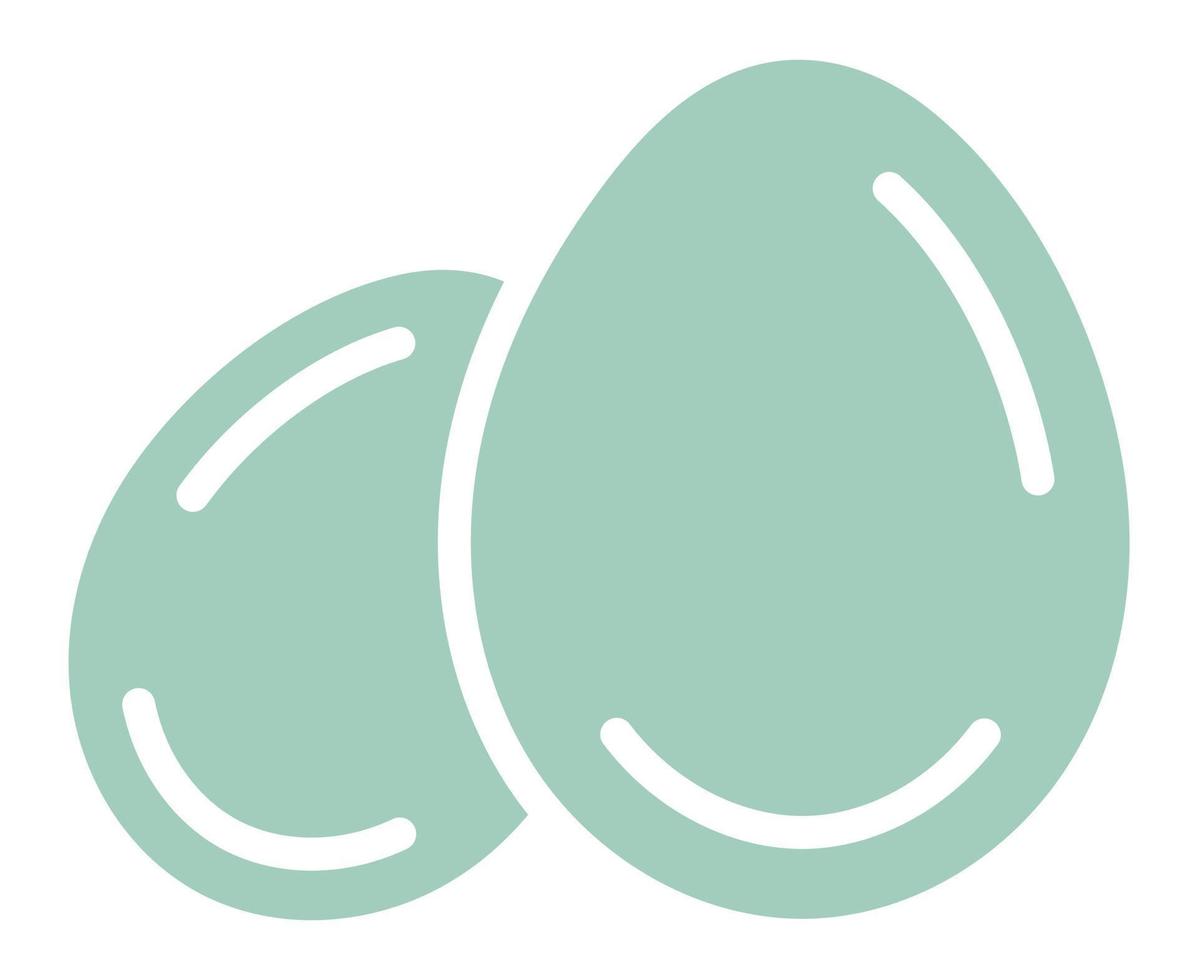 icona del colore vettoriale piatto dell'uovo d'anatra per app e siti Web