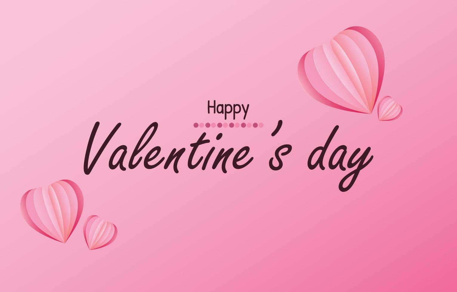 sfondo del concetto di san valentino. illustrazione vettoriale. dolci cuori rossi e rosa tagliati in carta con cornice a cuore bianco. banner di vendita di amore carino o biglietto di auguri vettore