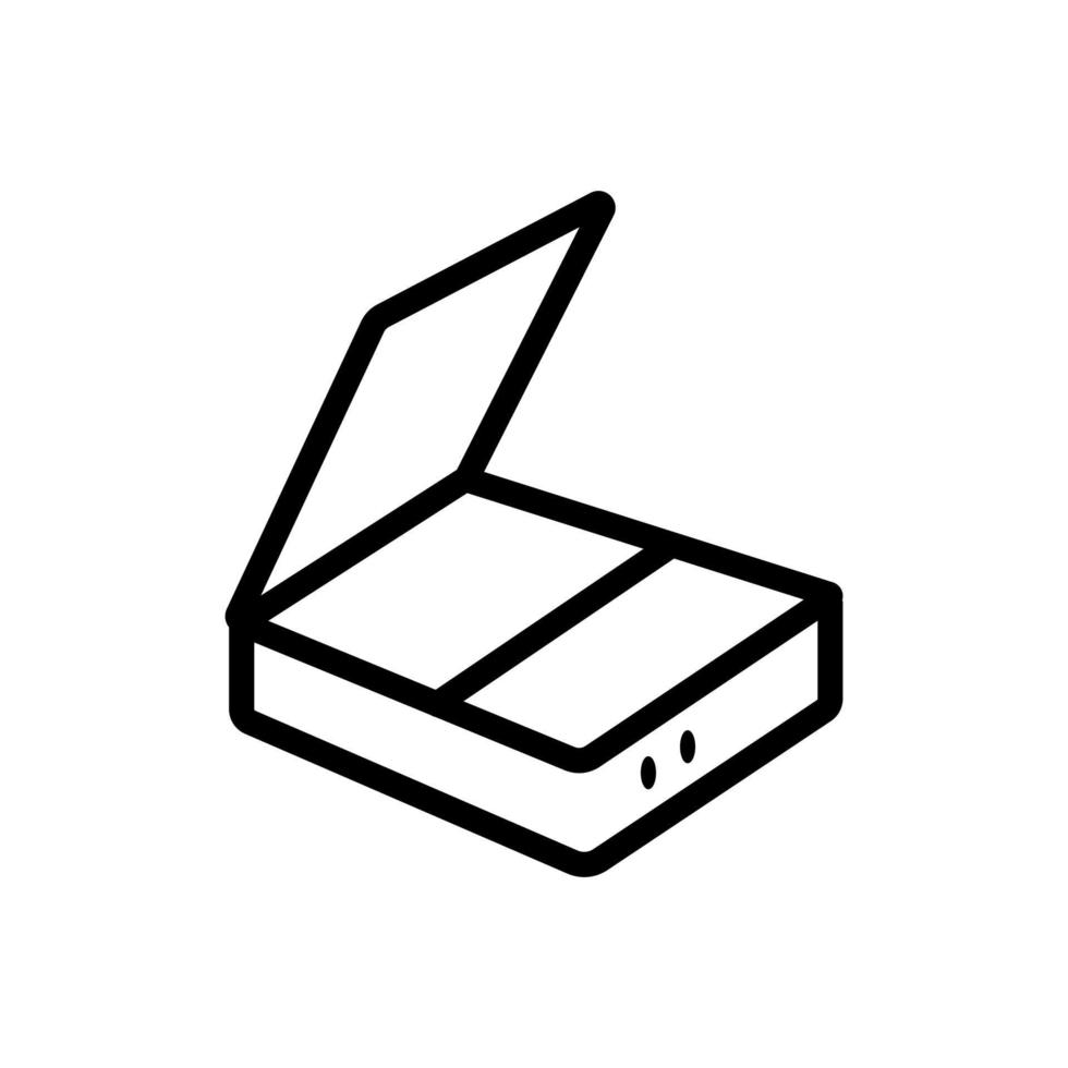 vettore icona scanner. illustrazione del simbolo del contorno isolato