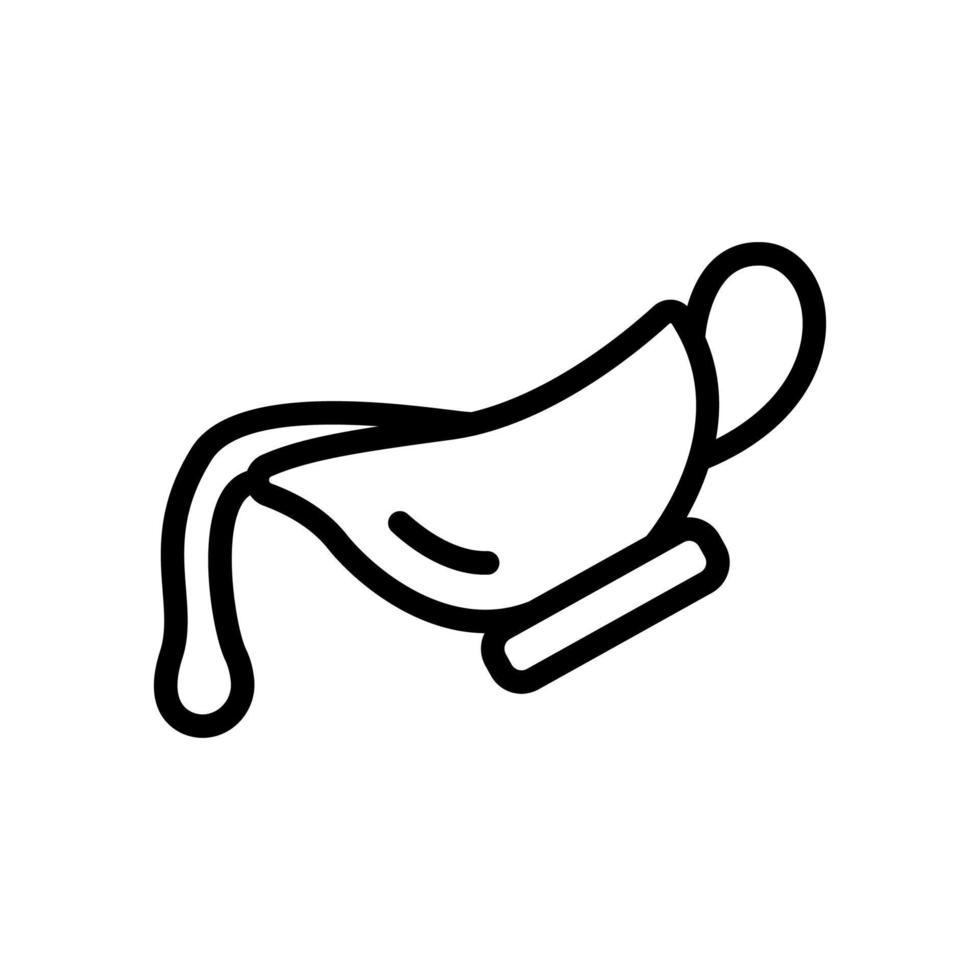 vettore icona senape. illustrazione del simbolo del contorno isolato