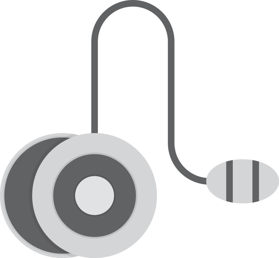yo-yo scala di grigi piatta vettore