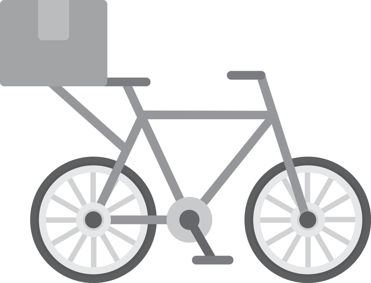 scala di grigi piatta per bicicletta vettore