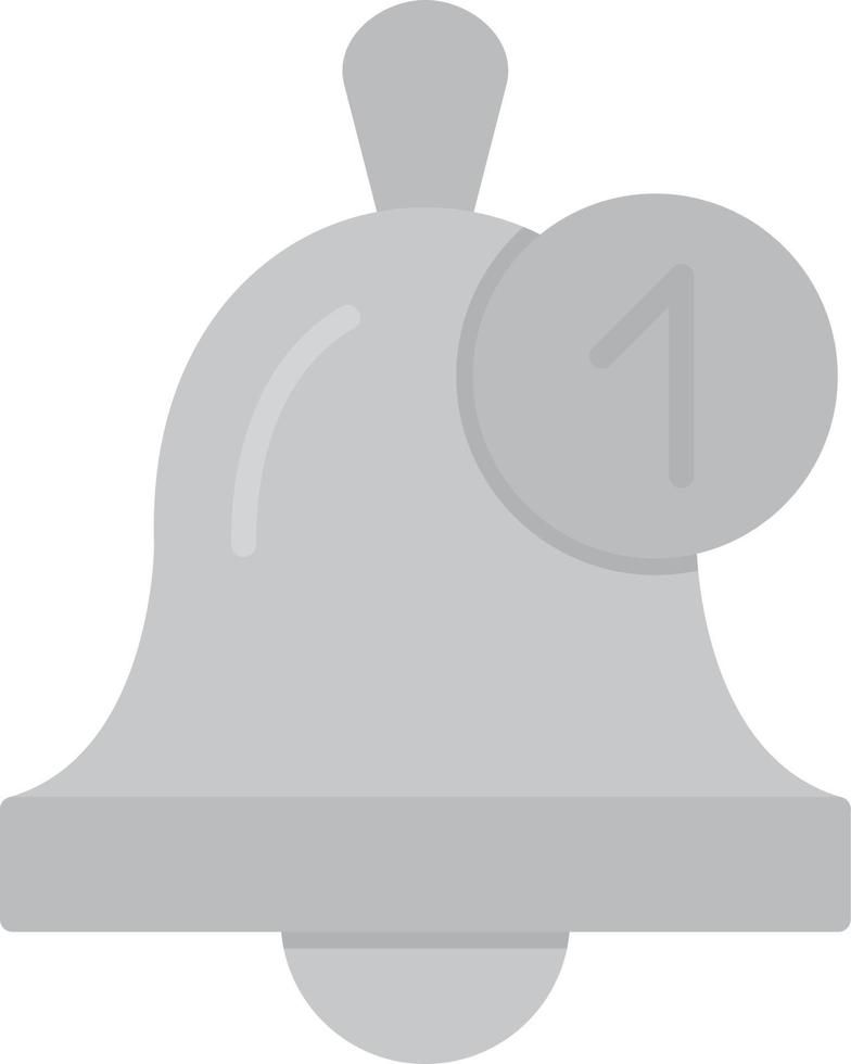 campana piatta in scala di grigi vettore