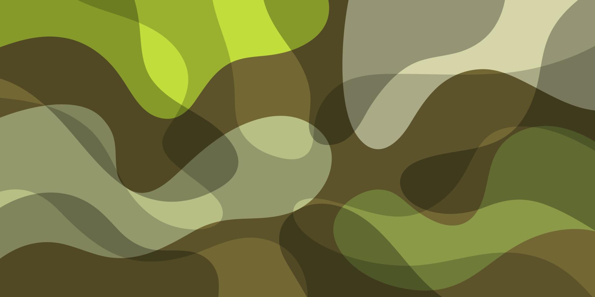 modello di sfondo astratto per banner e volantini concetto di modello d'onda di colore verde marrone vettore