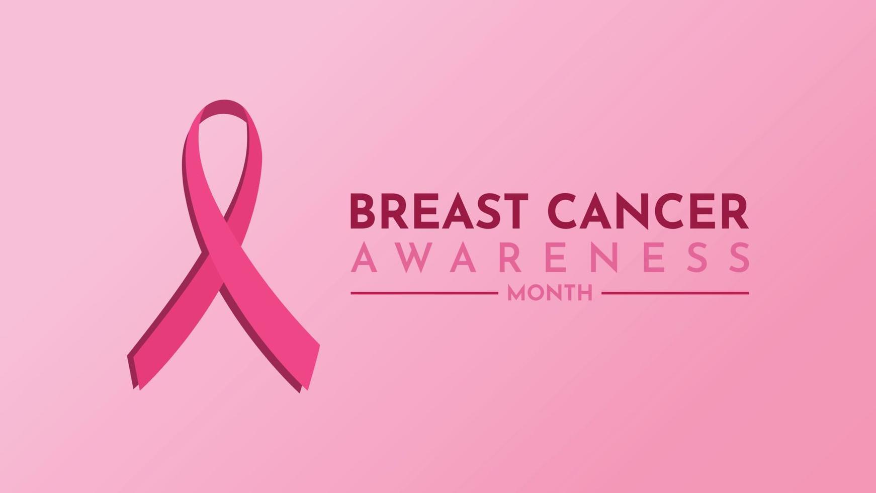 consapevolezza del cancro al seno con carta da parati vettoriale senza nastro