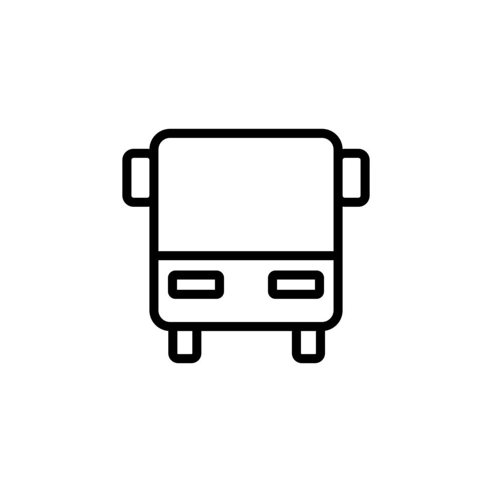 vettore icona autobus. illustrazione del simbolo del contorno isolato