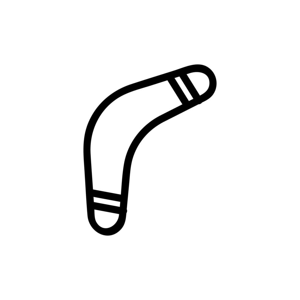 vettore icona boomerang. illustrazione del simbolo del contorno isolato