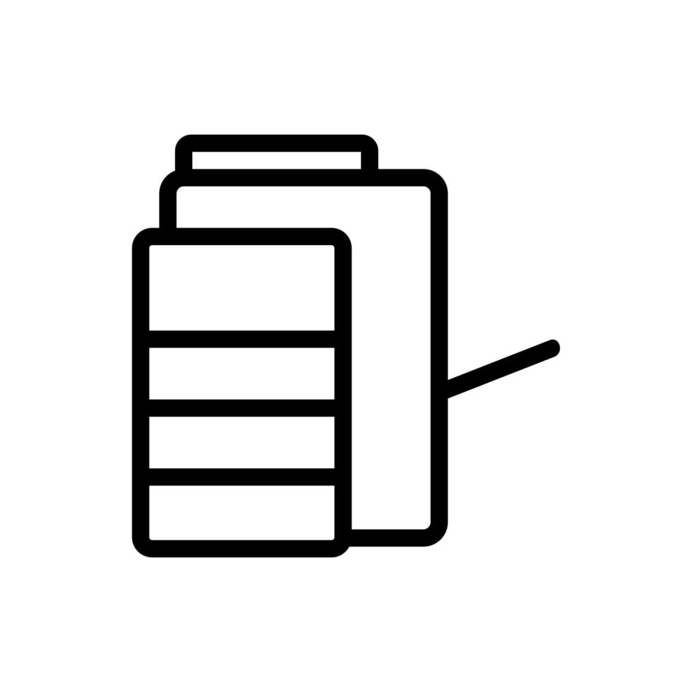 illustrazione del profilo vettoriale dell'icona della fotocopiatrice multifunzionale