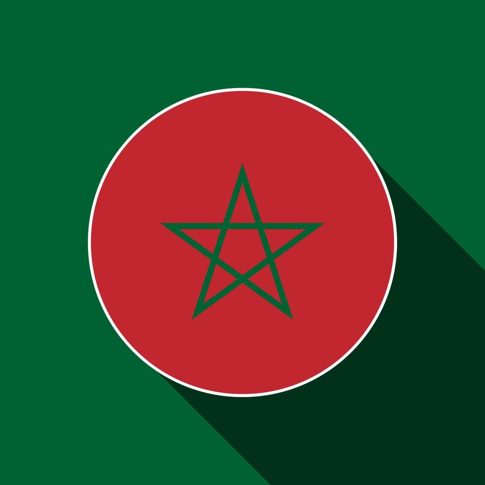paese marocco. bandiera del Marocco. illustrazione vettoriale. vettore