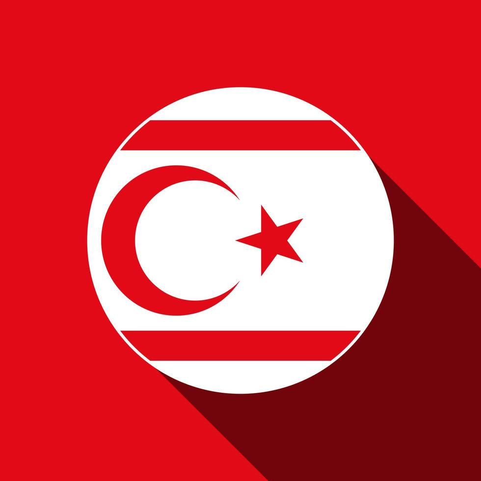paese cipro settentrionale. bandiera di cipro settentrionale. illustrazione vettoriale. vettore