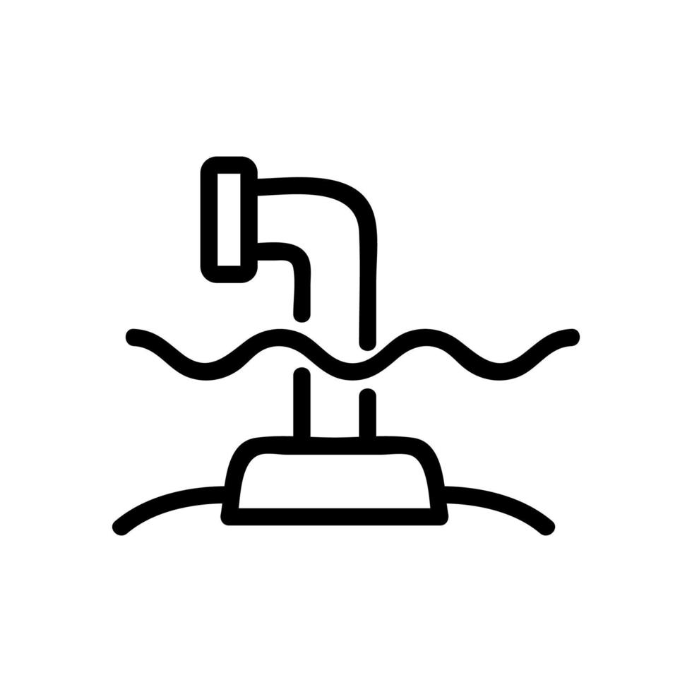 vettore icona sottomarino periscopio. illustrazione del simbolo del contorno isolato