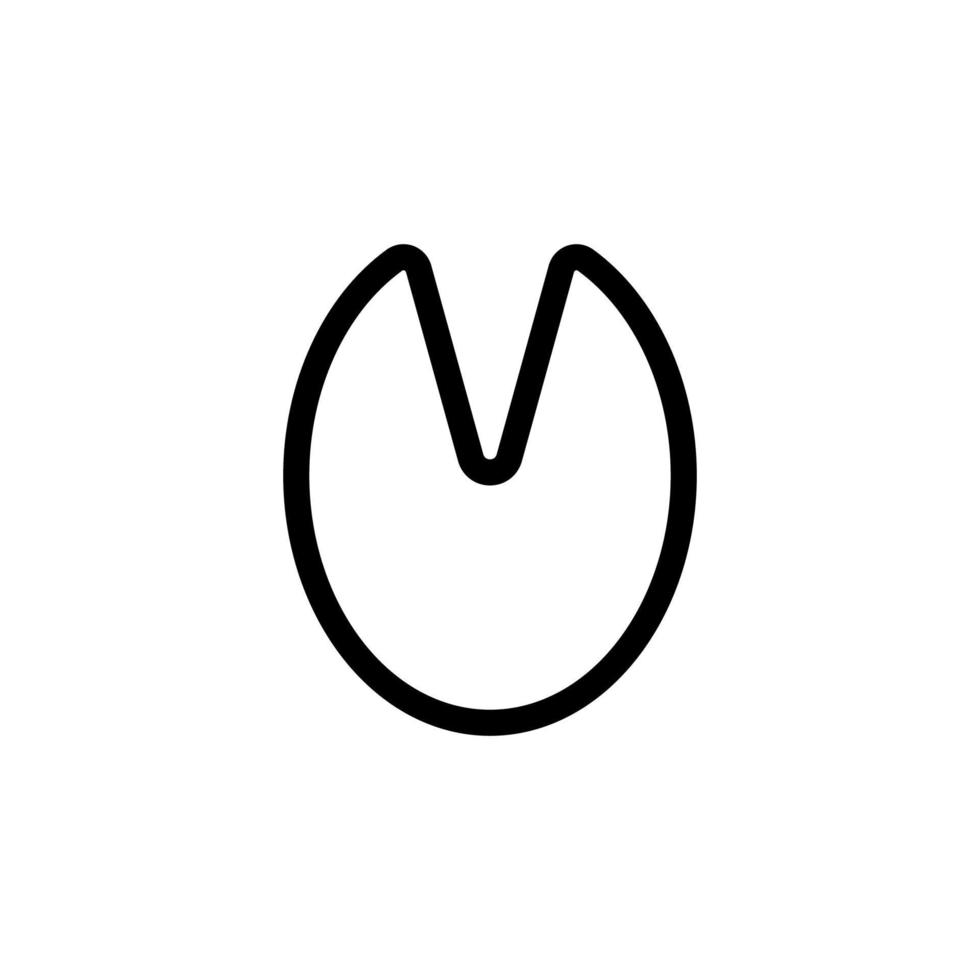 vettore icona zampa. illustrazione del simbolo del contorno isolato