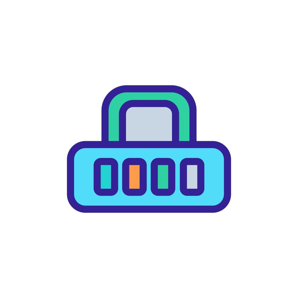 illustrazione del profilo vettoriale dell'icona di cifratura della password