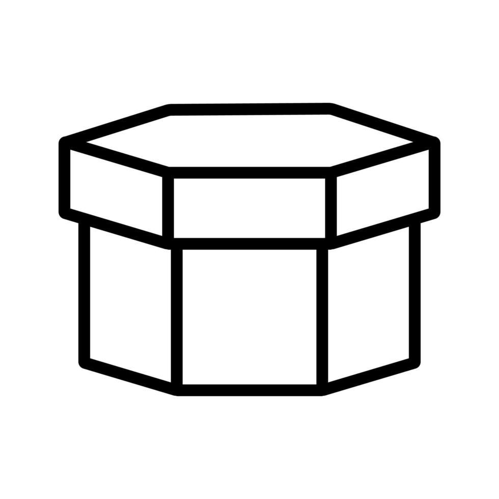 vettore icona scatola grande. illustrazione del simbolo del contorno isolato