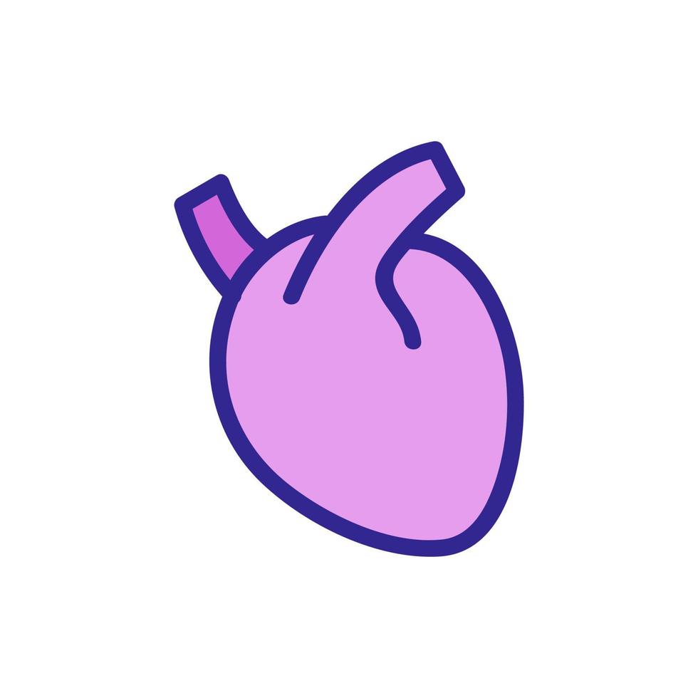 vettore icona cuore. illustrazione del simbolo del contorno isolato
