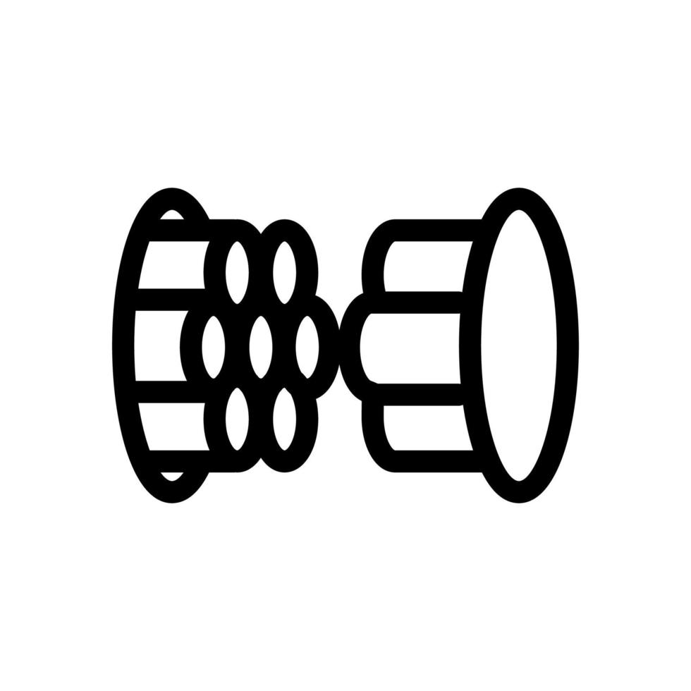 vettore icona cavo ottico. illustrazione del simbolo del contorno isolato