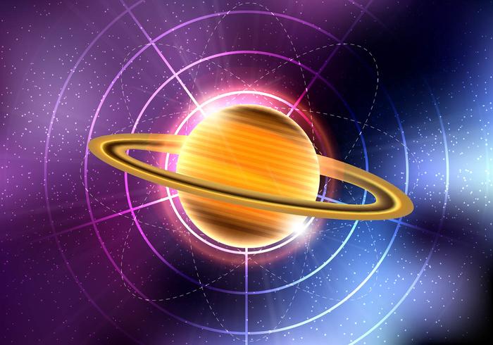Saturno pianeta vettoriale