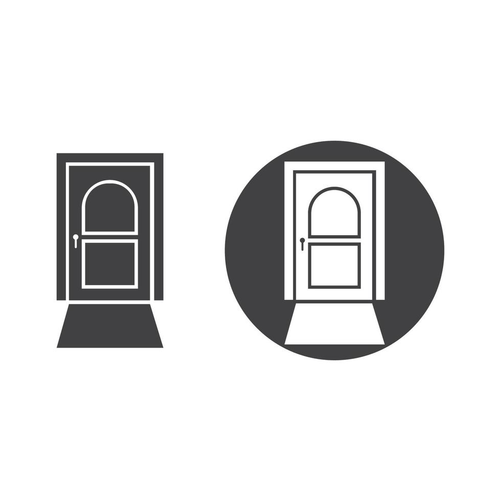 illustrazione vettoriale dell'icona della porta