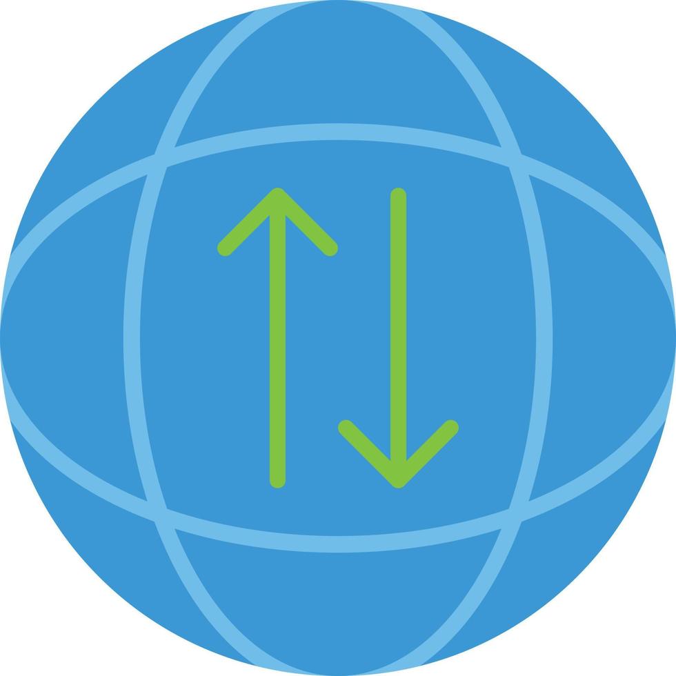 icona piatta di trasferimento globale vettore