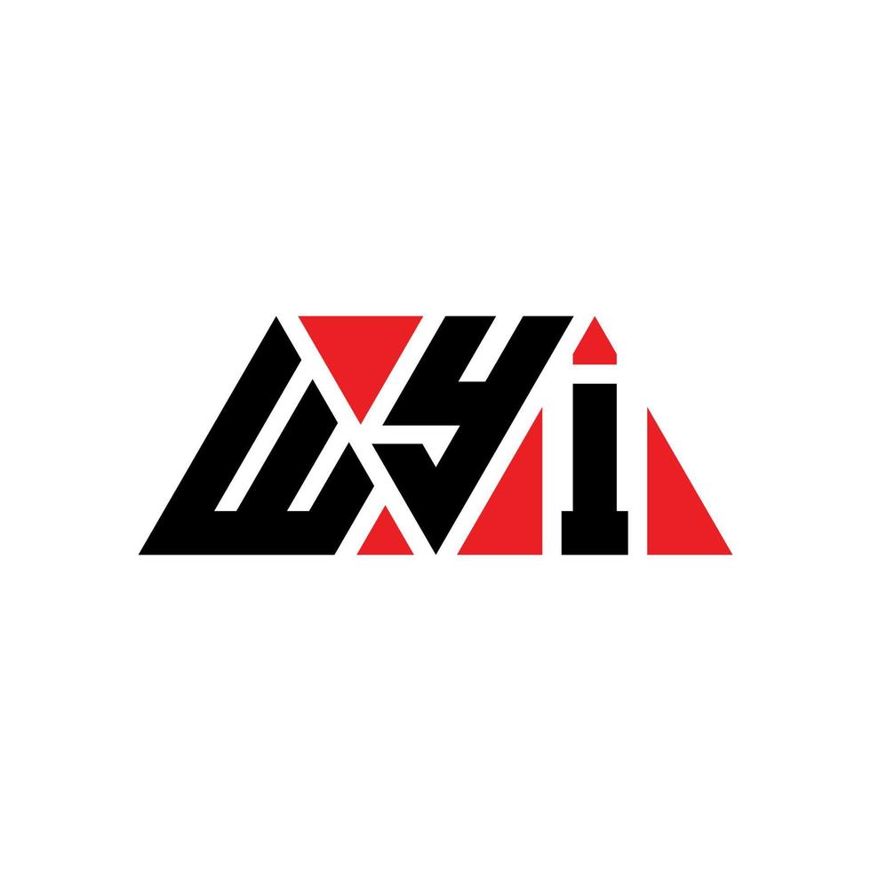 wyi triangolo lettera logo design con forma triangolare. wyi triangolo logo design monogramma. modello di logo vettoriale triangolo wyi con colore rosso. logo triangolare wyi logo semplice, elegante e lussuoso. wyi