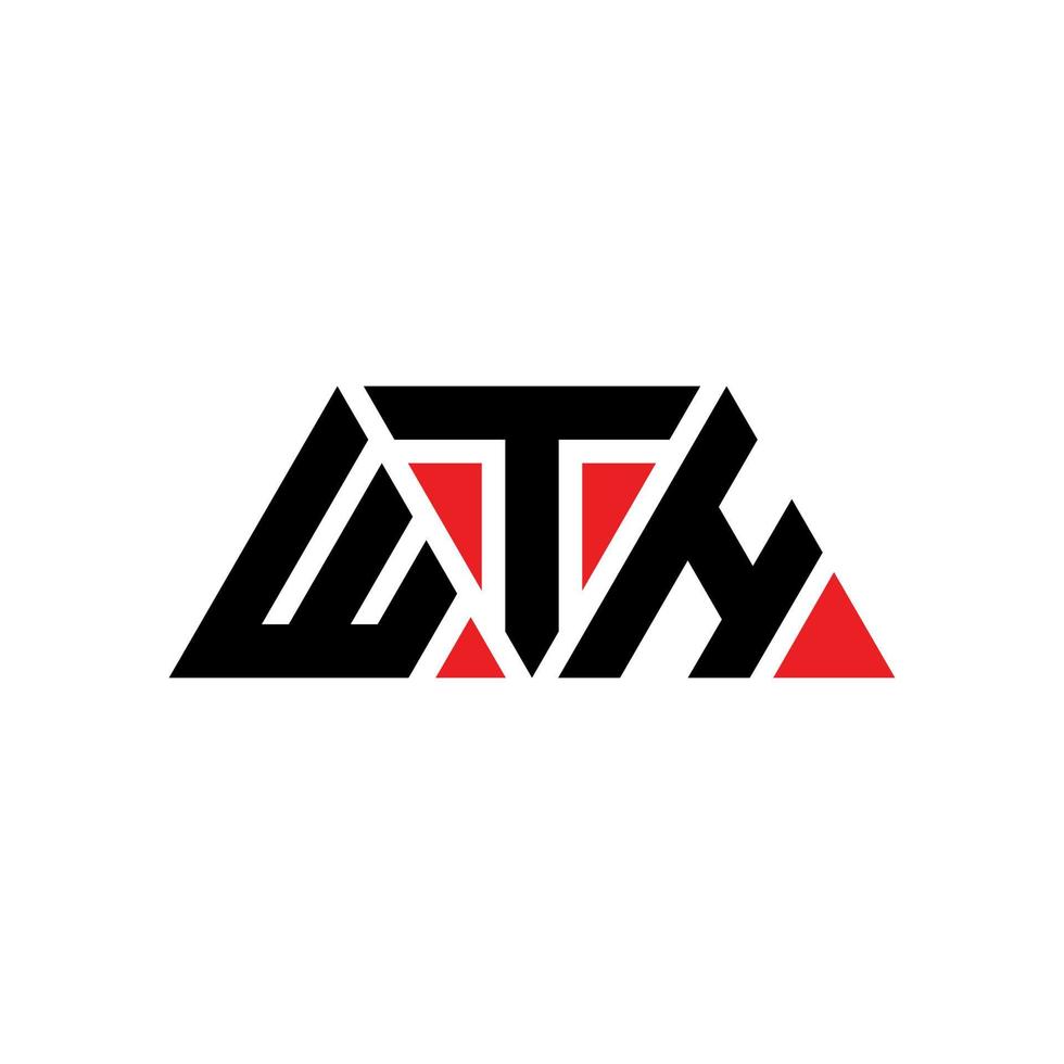 con il design del logo della lettera triangolare con forma triangolare. con il monogramma del design del logo del triangolo. con il modello di logo vettoriale triangolo con colore rosso. con logo triangolare logo semplice, elegante e lussuoso. con