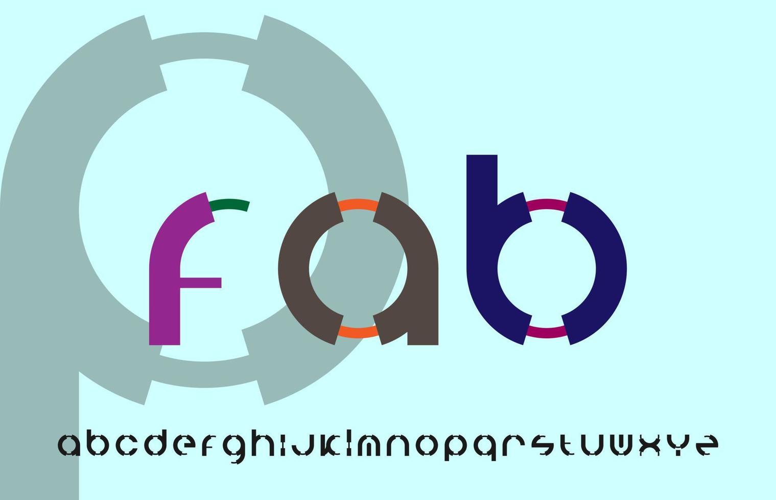 design unico del logo della lettera di calligrafia vettore