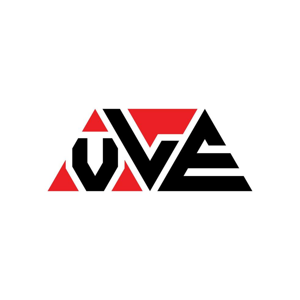 design del logo della lettera del triangolo vle con forma triangolare. monogramma di design del logo del triangolo vle. modello di logo vettoriale triangolo vle con colore rosso. vle logo triangolare logo semplice, elegante e lussuoso. vle