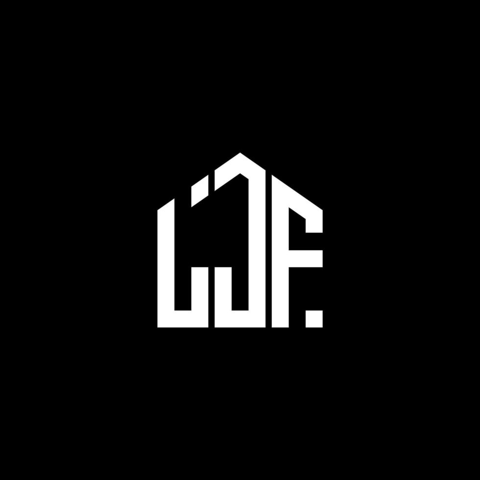 ljf lettera logo design su sfondo nero. ljf creative iniziali lettera logo concept. disegno della lettera ljf. vettore