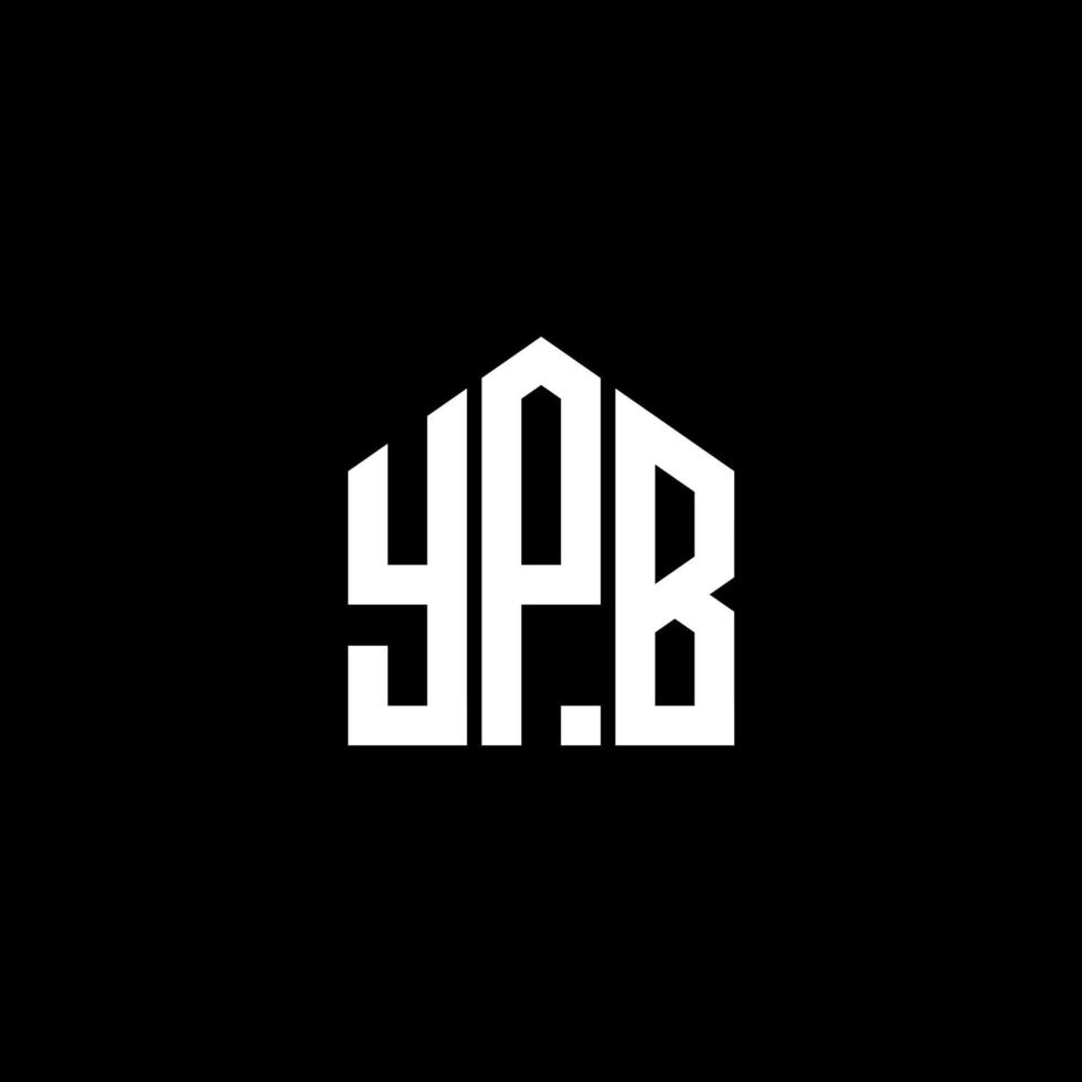 ypb lettera design.ypb lettera logo design su sfondo nero. ypb creative iniziali lettera logo concept. ypb lettera design.ypb lettera logo design su sfondo nero. y vettore