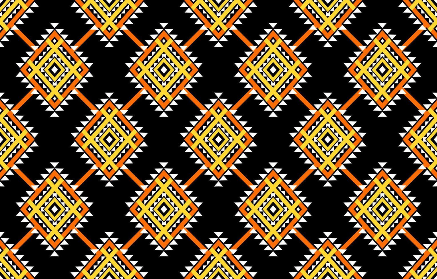 modello senza cuciture etnico geometrico tradizionale. design per sfondo, illustrazione, carta da parati, tessuto, trama, batik, moquette, abbigliamento, ricamo vettore